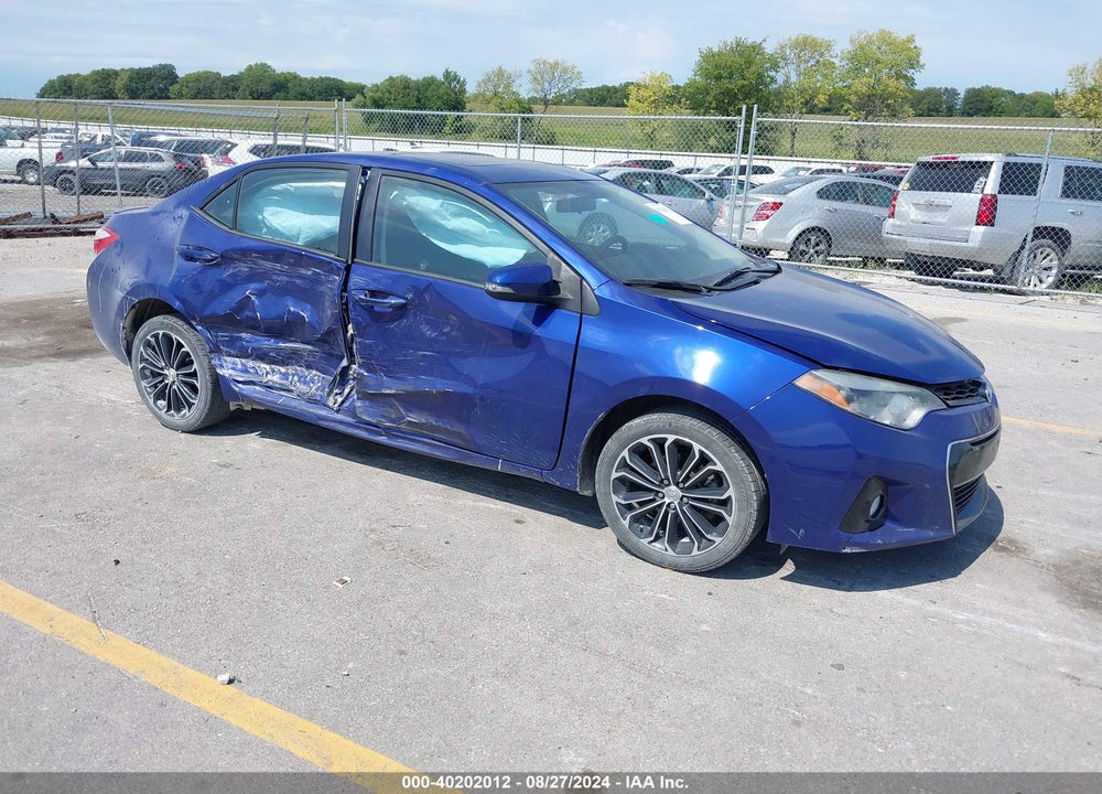 2014 TOYOTA COROLLA S PLUS VIN: 5YFBURHEXEP028175
