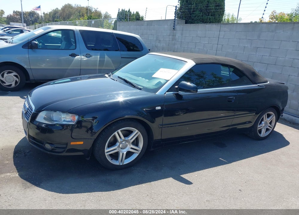 2008 AUDI A4 2.0T VIN: WAUAF48H18K012630