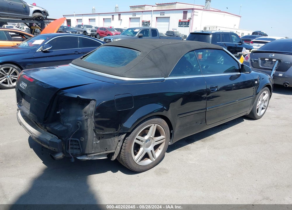 2008 AUDI A4 2.0T VIN: WAUAF48H18K012630