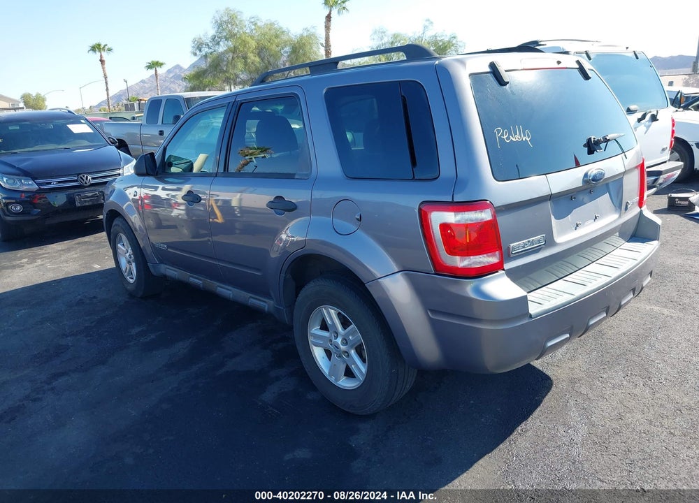 2008 FORD ESCAPE HYBRID VIN: 1FMCU59H88KA42404