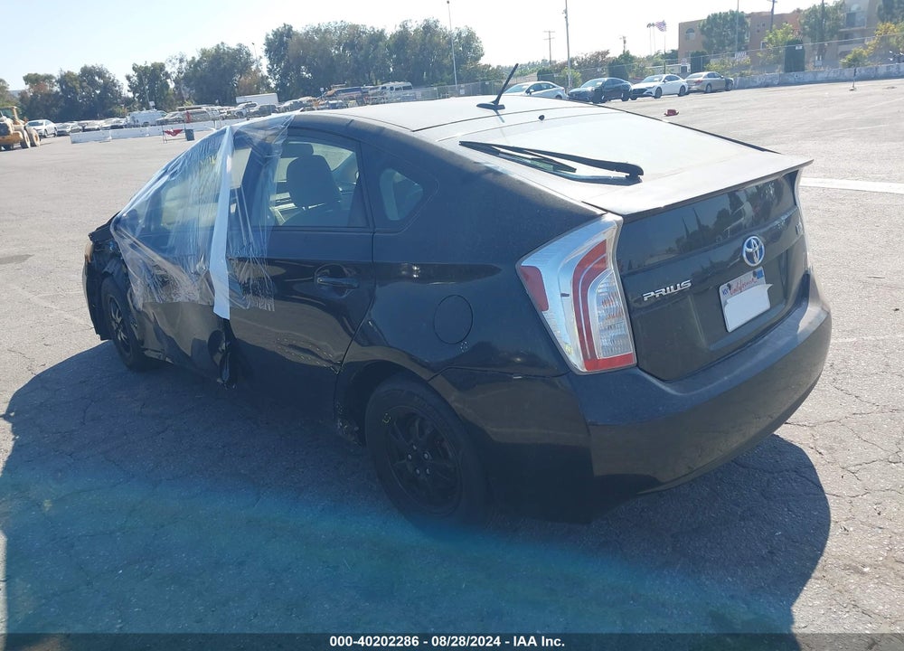 2013 TOYOTA PRIUS VIN: JTDKN3DU8D5680103