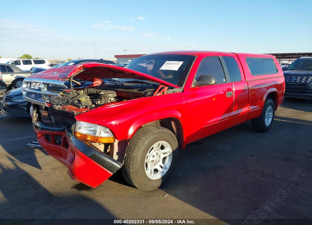 2002 DODGE DAKOTA SPORT VIN: 1B7GL32X62S556550
