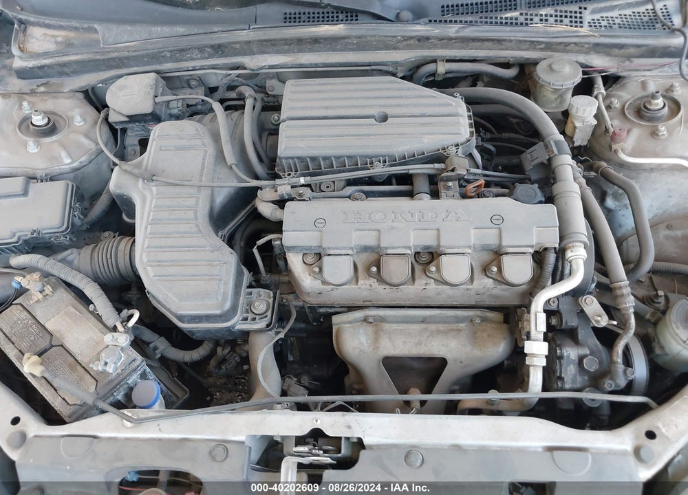 2001 HONDA CIVIC LX VIN: 1HGES15551L058780