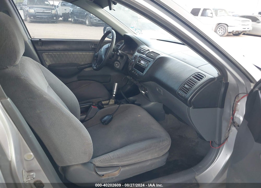 2001 HONDA CIVIC LX VIN: 1HGES15551L058780