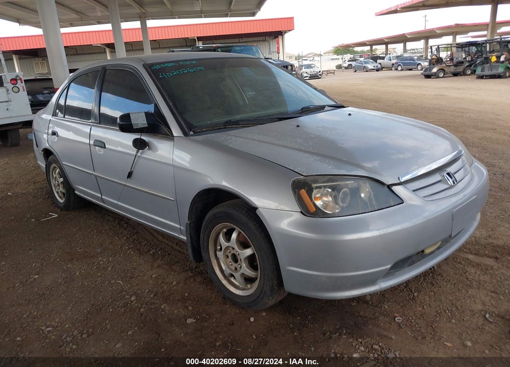 2001 HONDA CIVIC LX VIN: 1HGES15551L058780