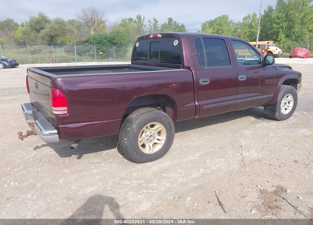 2004 DODGE DAKOTA SLT VIN: 1D7HG48NX4S732299