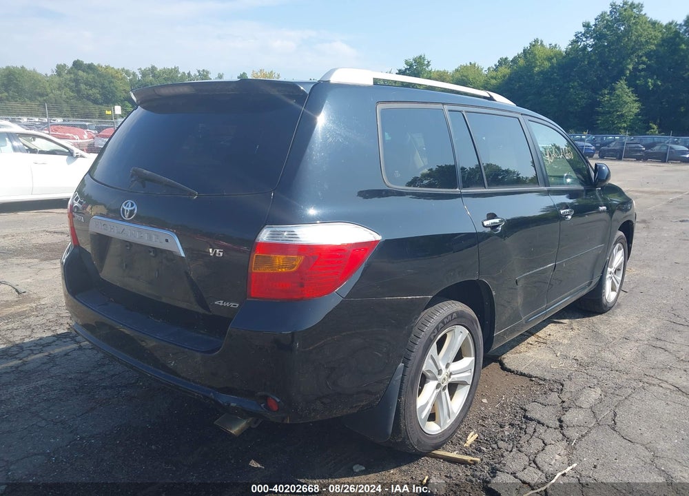 2008 TOYOTA HIGHLANDER LIMITED VIN: JTEES42A482008448