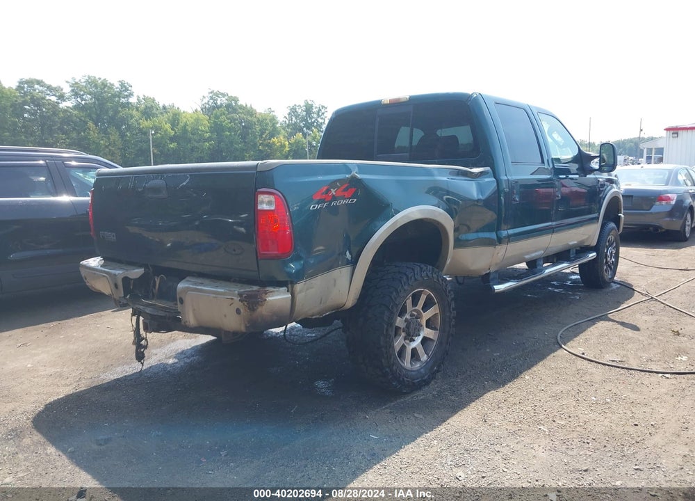 2008 HARLEY-DAVIDSON FORD F-250 FX4//KING RANCH/LARIAT/XL/XLT VIN: 1FTSW21R48EA87268