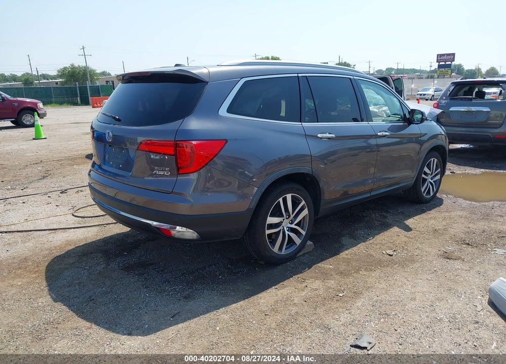 2017 HONDA PILOT ELITE VIN: 5FNYF6H07HB025533