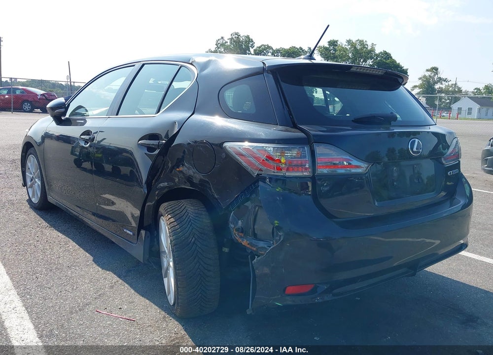 2011 LEXUS CT 200H PREMIUM VIN: JTHKD5BH3B2034002