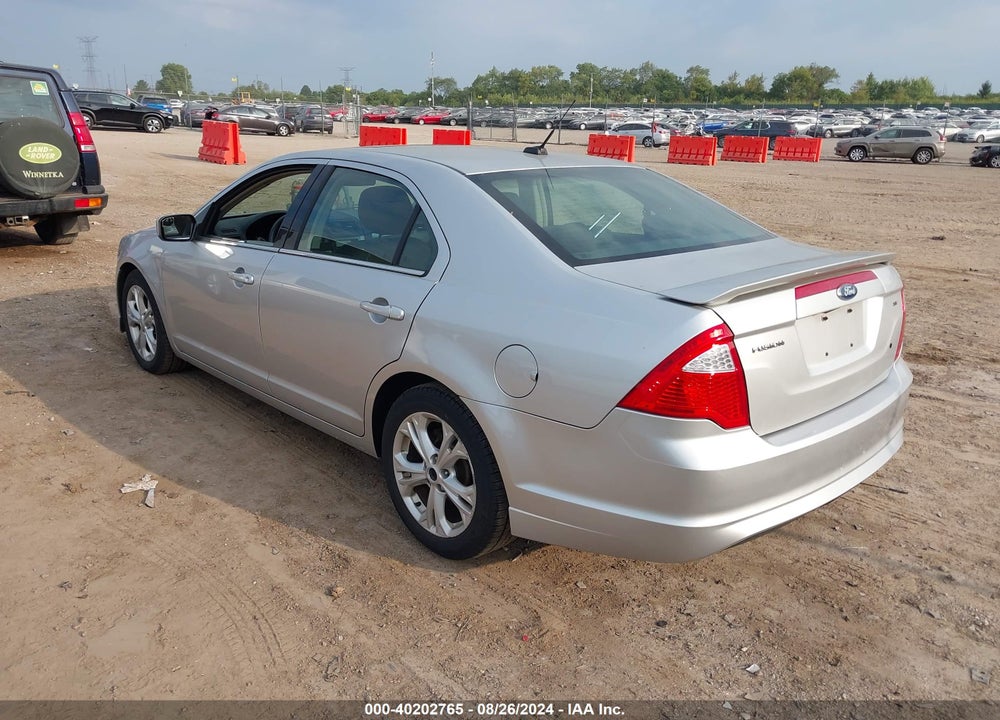 2012 FORD FUSION VIN: 3FAHP0HA3CR170200