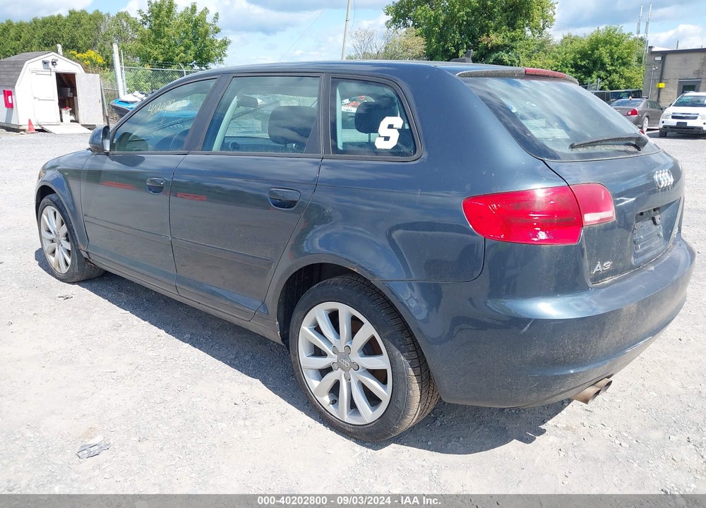 2009 AUDI A3 2.0T VIN: WAUKF78P29A112031
