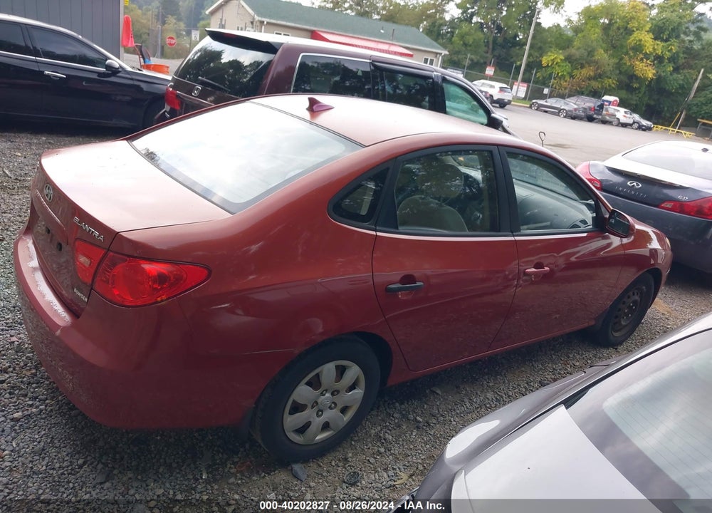 2009 HYUNDAI ELANTRA GLS VIN: KMHDU46D69U659287