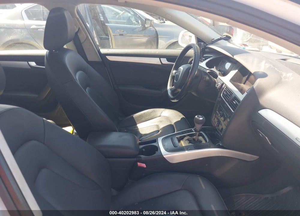 2012 AUDI A4 2.0T PREMIUM VIN: WAUDFAFLXCA118656