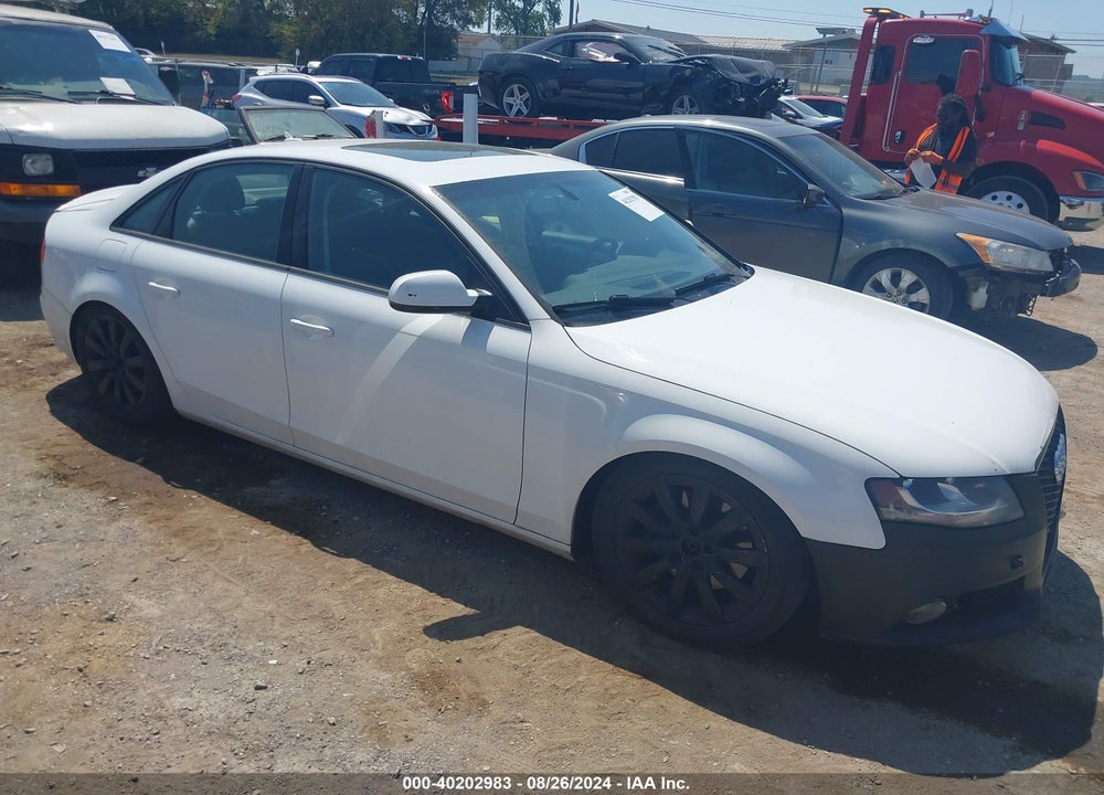 2012 AUDI A4 2.0T PREMIUM VIN: WAUDFAFLXCA118656