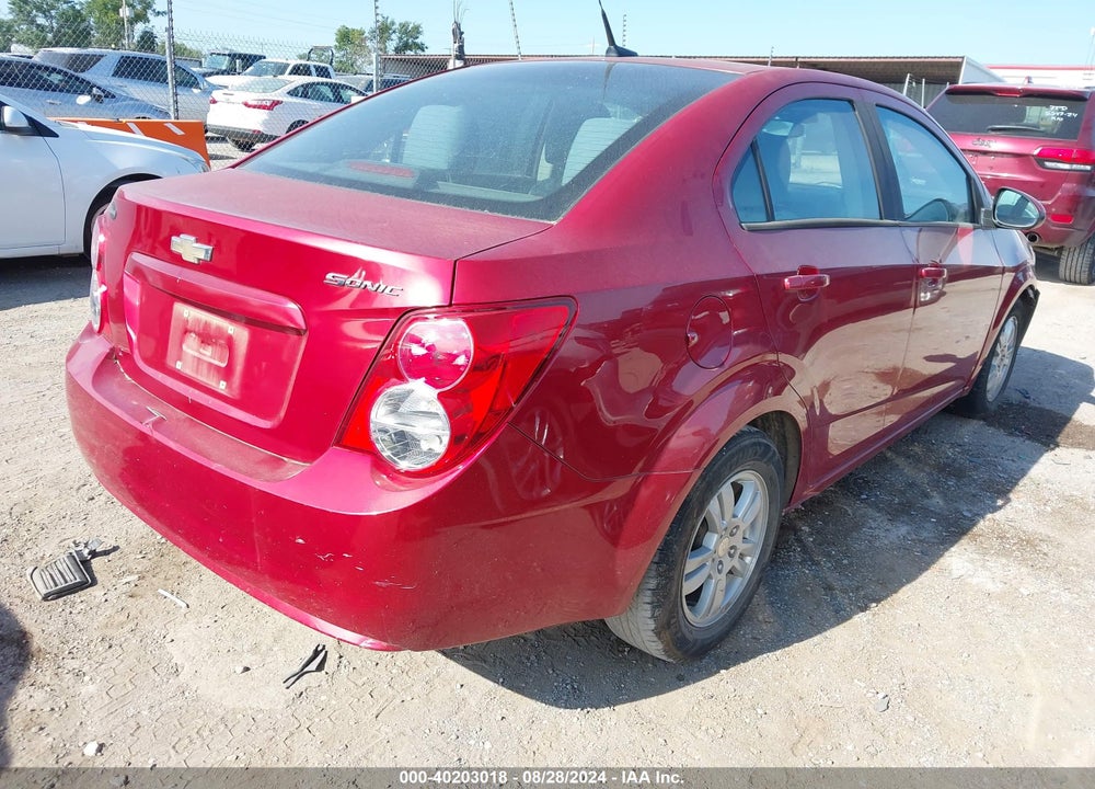 2012 CHEVROLET SONIC 2LS VIN: 1G1JA5SH8C4114609