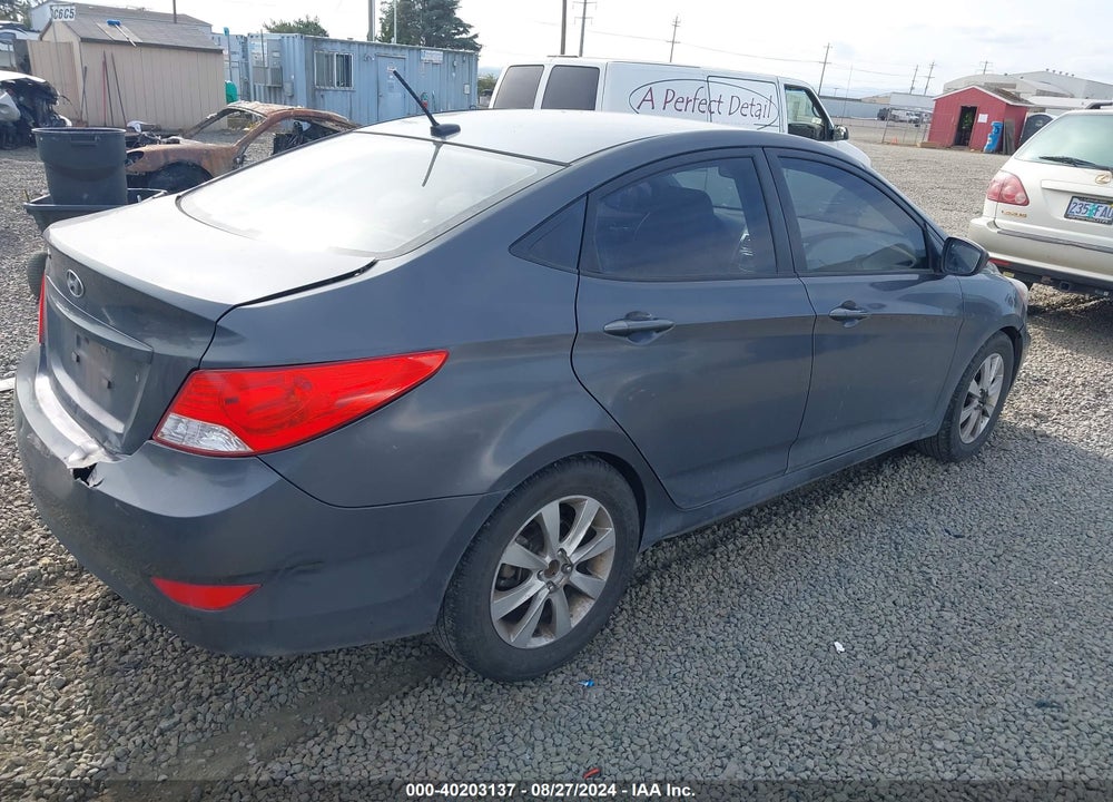 2012 HYUNDAI ACCENT GLS VIN: KMHCU4AEXCU049010