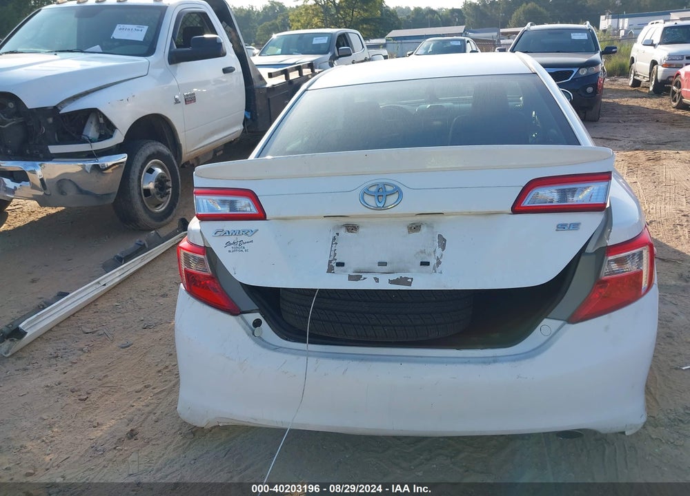 2012 TOYOTA CAMRY SE VIN: 4T1BF1FK6CU172936