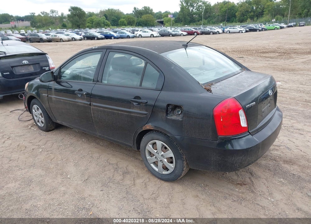 2009 HYUNDAI ACCENT VIN: KMHCN46C39U372909