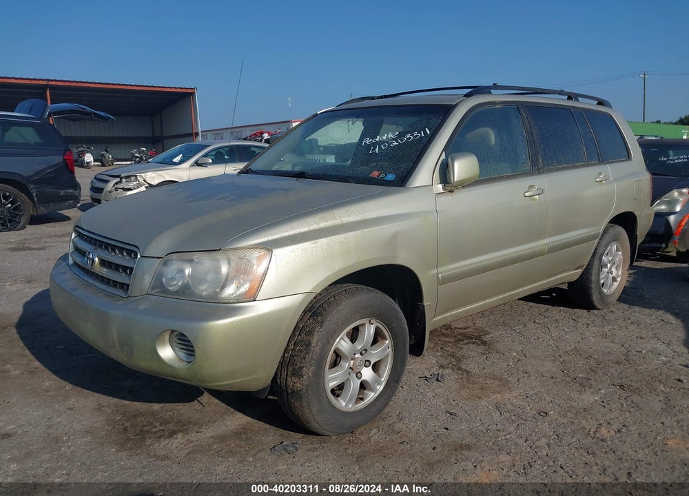 2003 TOYOTA HIGHLANDER V6 VIN: JTEHF21A030152350