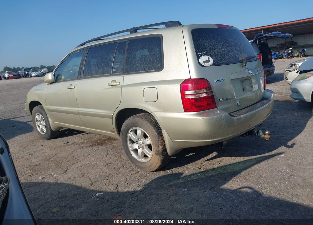 2003 TOYOTA HIGHLANDER V6 VIN: JTEHF21A030152350