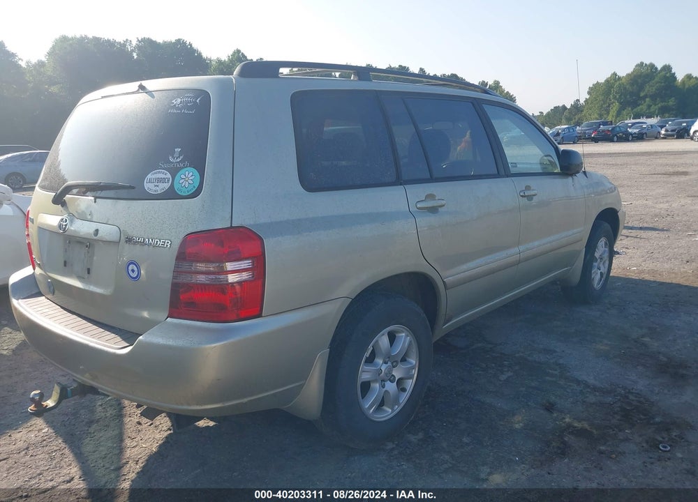 2003 TOYOTA HIGHLANDER V6 VIN: JTEHF21A030152350