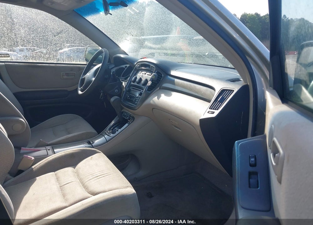 2003 TOYOTA HIGHLANDER V6 VIN: JTEHF21A030152350
