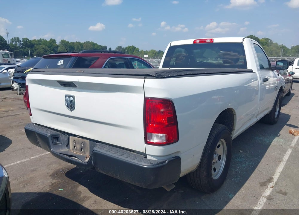 2022 RAM 1500 CLASSIC TRADESMAN REGULAR CAB 4X2 8' BOX VIN: 3C6JR6DG1NG330017