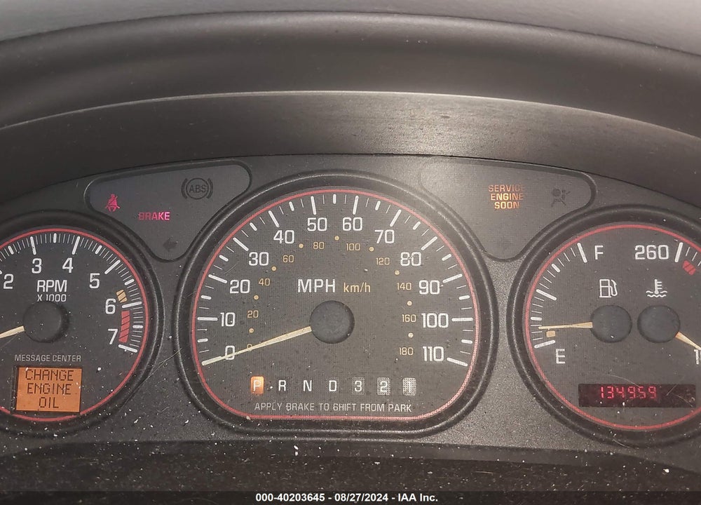 2001 PONTIAC MONTANA M16 W/1SJ PKG. VIN: 1GMDX13E61D160948