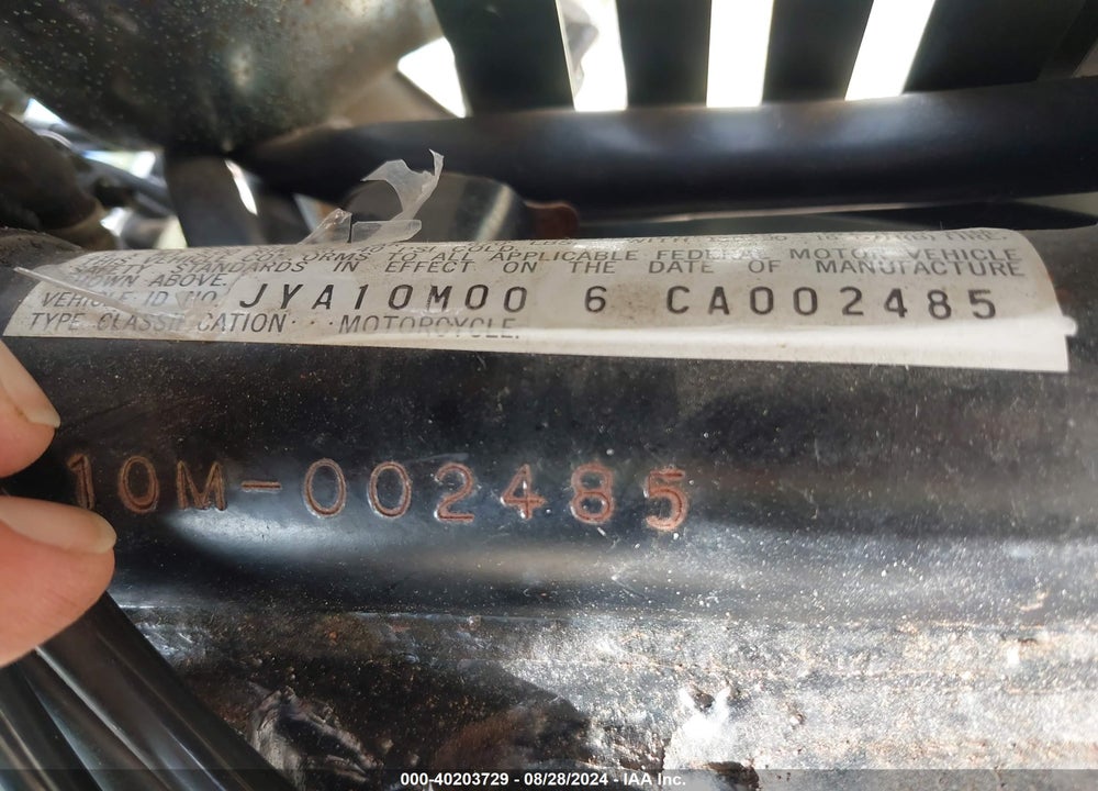1982 YAMAHA XS1100 VIN: JYA10M006CA002485