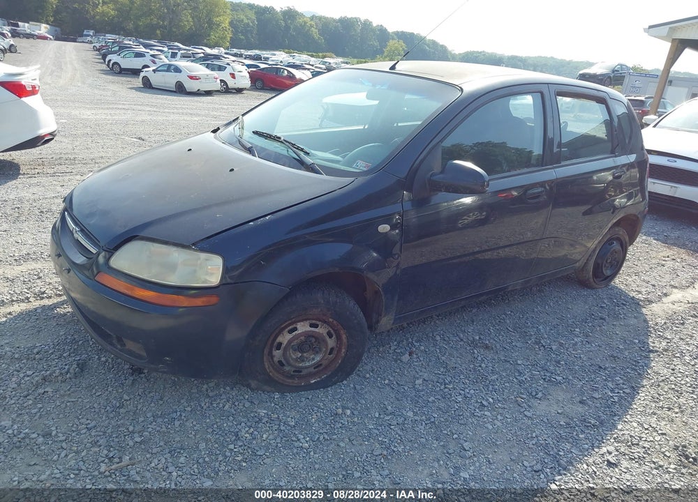 2006 CHEVROLET AVEO LS VIN: KL1TD66696B557915