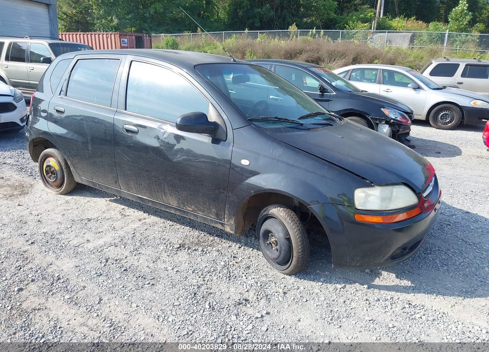2006 CHEVROLET AVEO LS VIN: KL1TD66696B557915