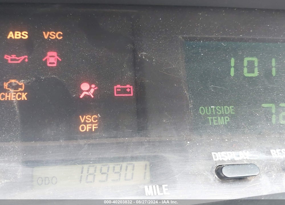 2000 TOYOTA AVALON XLS VIN: 4T1BF28B9YU089379