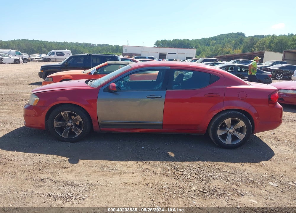 2011 DODGE AVENGER LUX VIN: 1B3BD2FG1BN519398