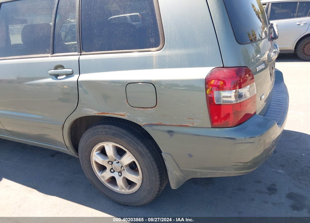 2006 TOYOTA HIGHLANDER V6 VIN: JTEDP21A660122379