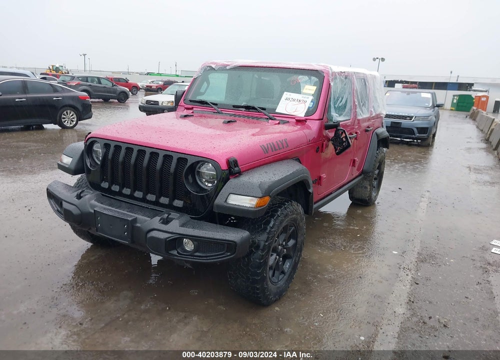 2022 JEEP WRANGLER UNLIMITED WILLYS 4X4 VIN: 1C4HJXDG5NW116508
