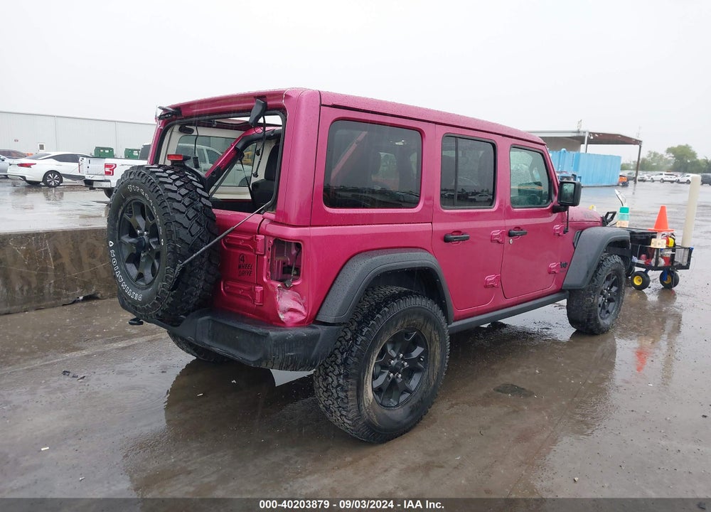 2022 JEEP WRANGLER UNLIMITED WILLYS 4X4 VIN: 1C4HJXDG5NW116508