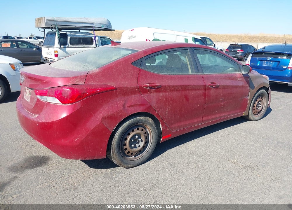 2012 HYUNDAI ELANTRA GLS (ULSAN PLANT) VIN: KMHDH4AE0CU225040