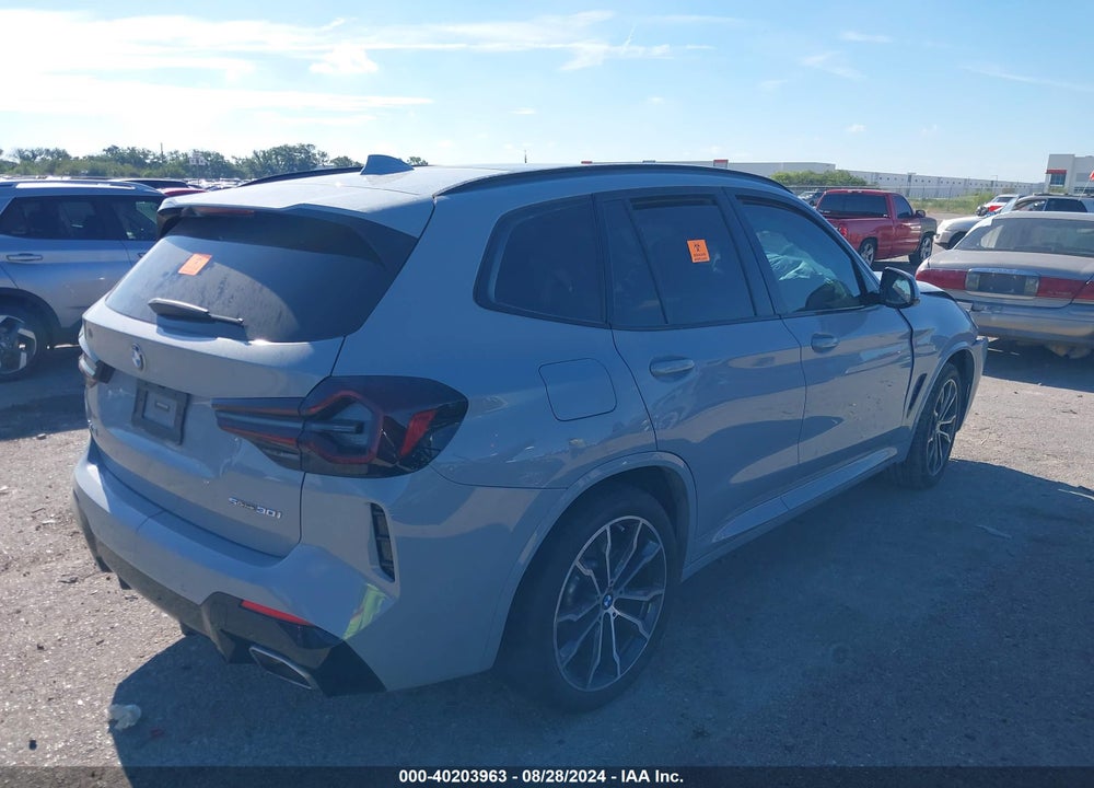 2022 BMW X3 SDRIVE30I VIN: 5UX43DP0XN9M71435