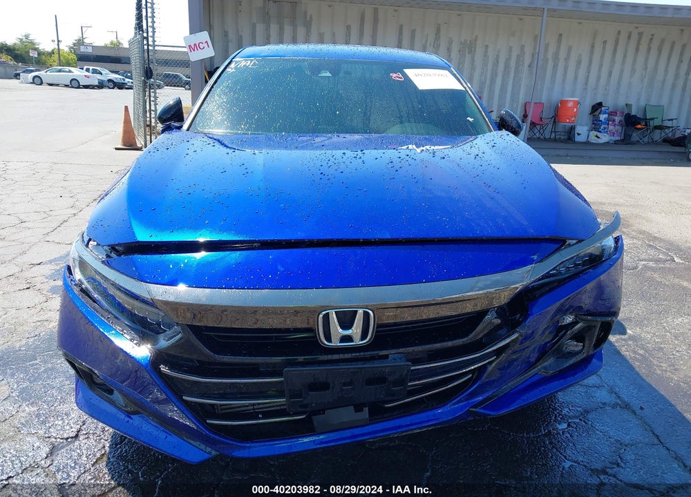 2022 HONDA ACCORD SPORT VIN: 1HGCV1F36NA110463