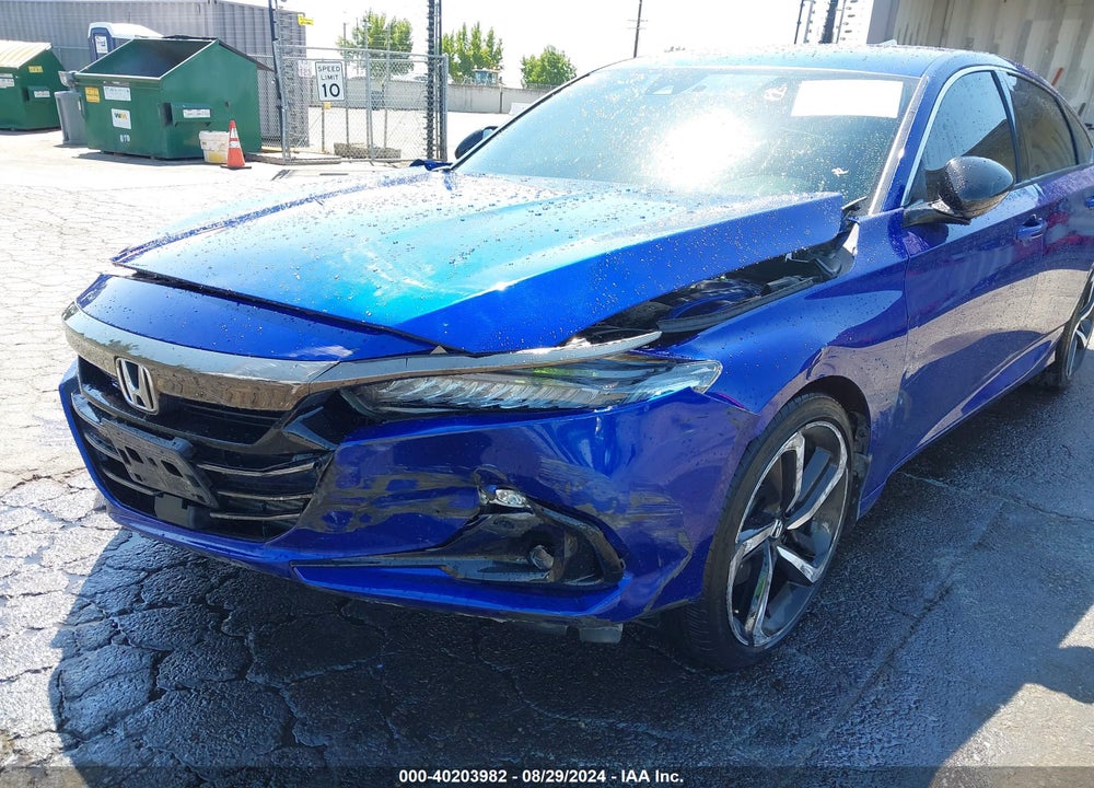 2022 HONDA ACCORD SPORT VIN: 1HGCV1F36NA110463
