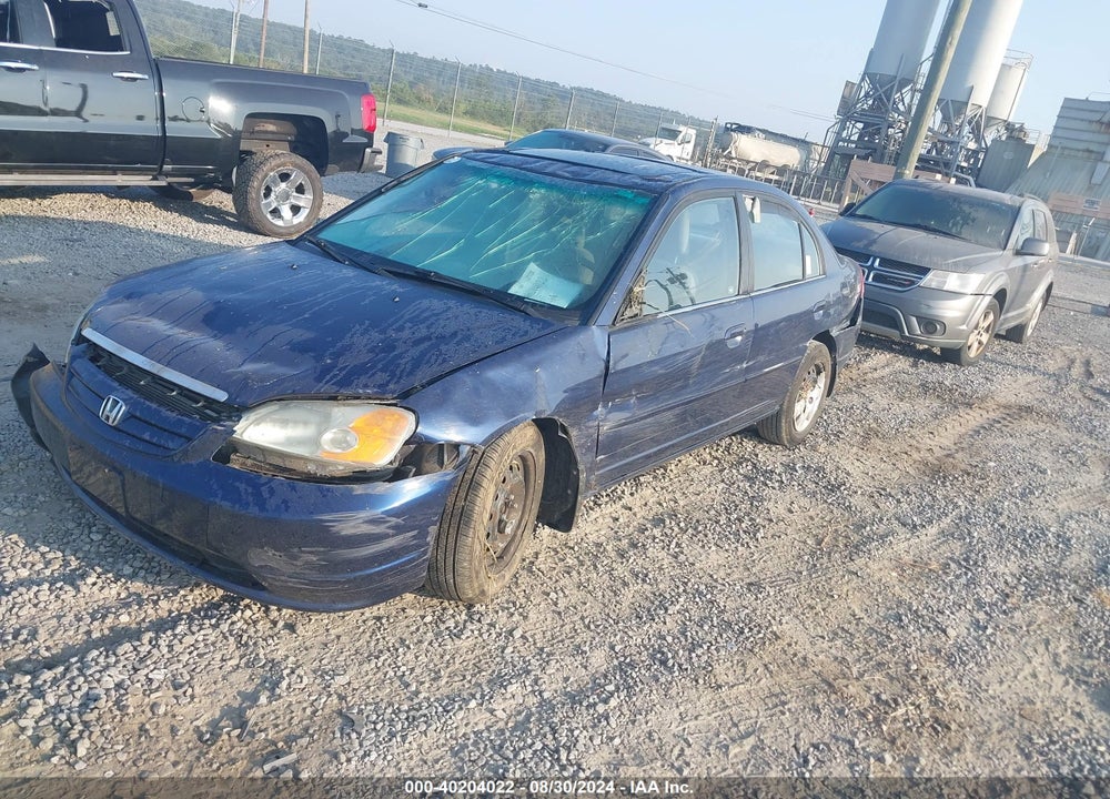 2002 HONDA CIVIC EX VIN: 1HGES25852L073975