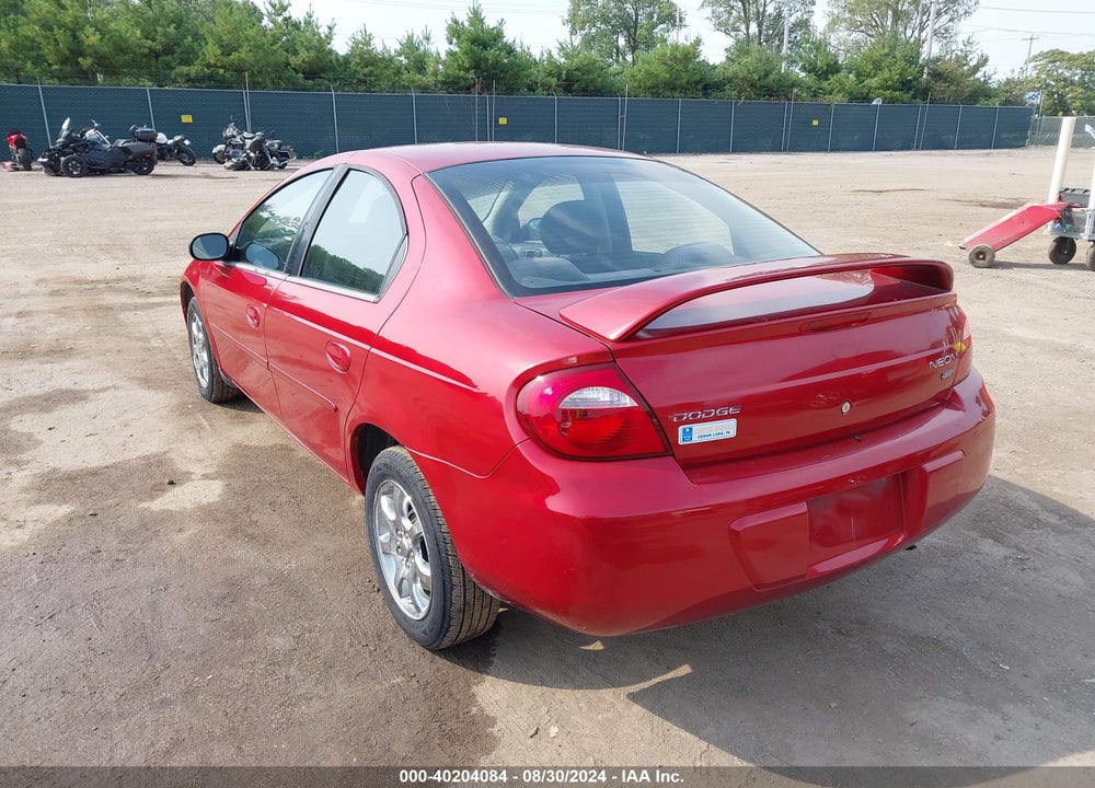 2005 DODGE NEON SXT VIN: 1B3ES56C35D247688