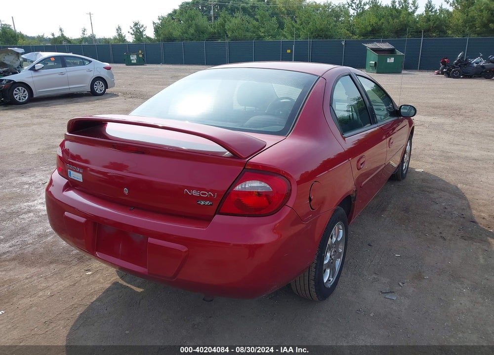 2005 DODGE NEON SXT VIN: 1B3ES56C35D247688
