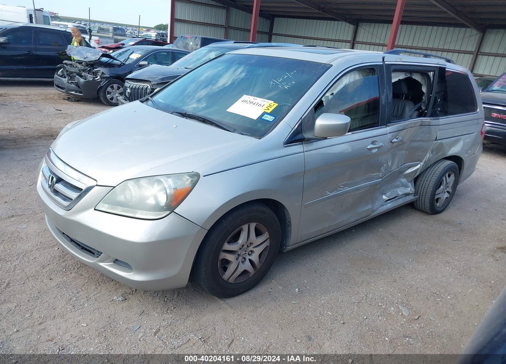 2006 HONDA ODYSSEY EX-L VIN: 5FNRL38766B077502