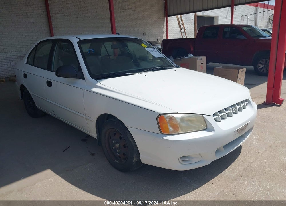 2002 HYUNDAI ACCENT GL VIN: KMHCG45C52U396470