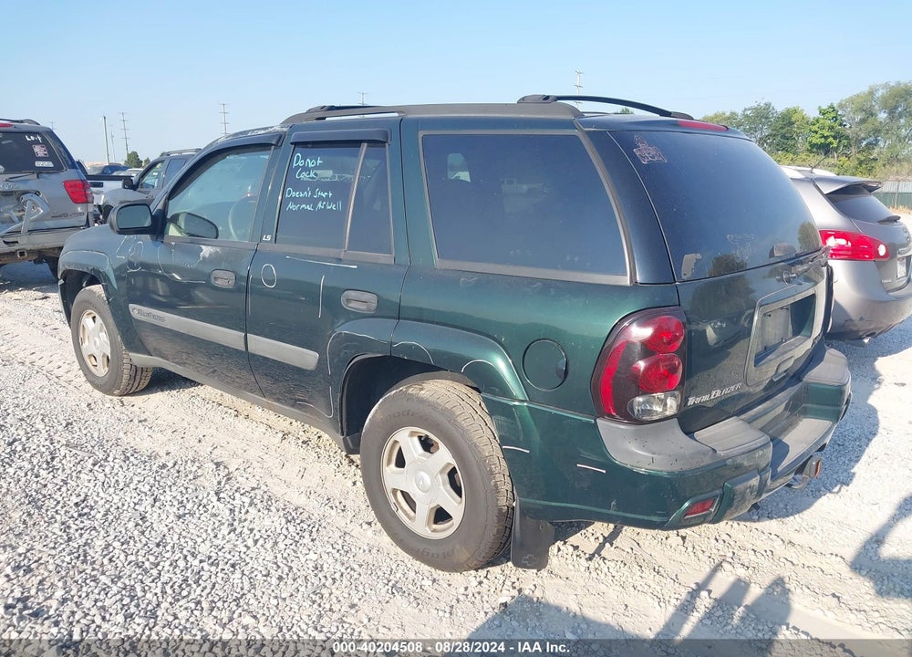 2003 CHEVROLET TRAILBLAZER LS VIN: 1GNDT13S432290951