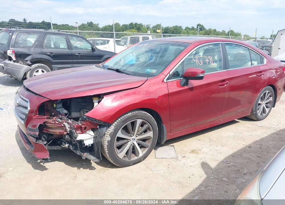 2017 SUBARU LEGACY 2.5I LIMITED VIN: 4S3BNAN67H3007535
