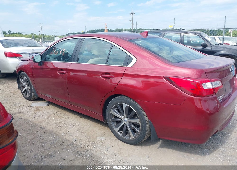 2017 SUBARU LEGACY 2.5I LIMITED VIN: 4S3BNAN67H3007535