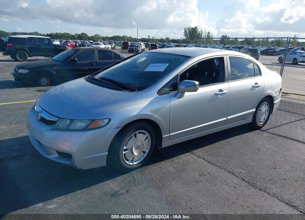 2009 HONDA CIVIC HYBRID VIN: JHMFA36209S007404